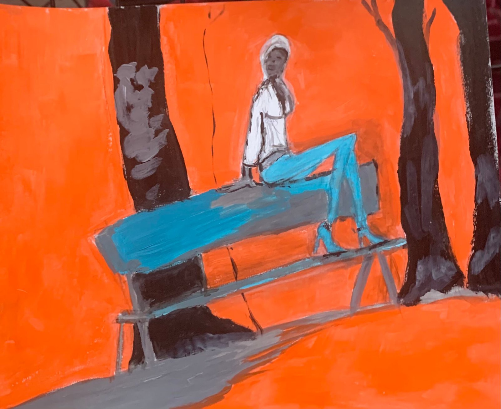 After the Rain artwork 5 by Tila the Artist, woman in acceptance