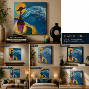 Peace Be Still- Wandering Woman Series 16X16